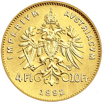 10 austrijskih franaka - 4 florina