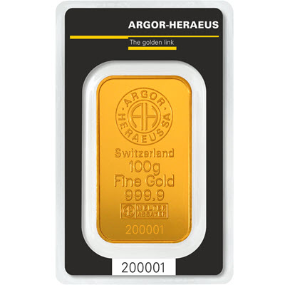 100g zlata | Argor-Heraeus (bez pakiranja)