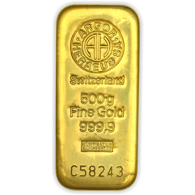 500g zlata | Argor-Heraeus (novo)