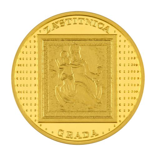 Zlatna medalja Kamenita vrata 1/16 unce + kutija