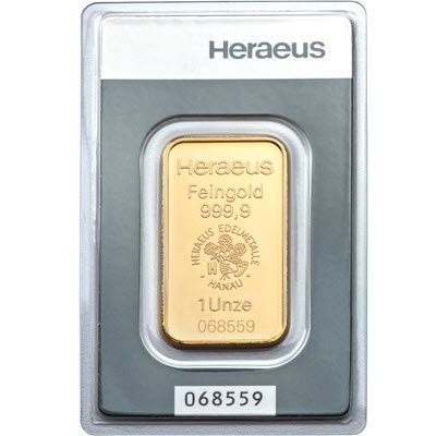 1 unca zlata | Heraeus