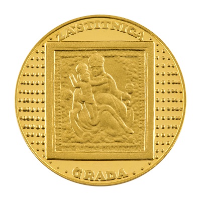 Zlatna medalja Kamenita vrata + kutija
