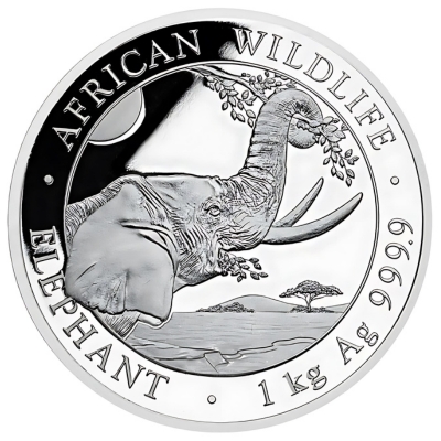 1000g srebra | Somalski slon