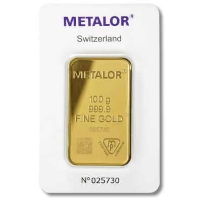 100g zlata | Metalor (blago oštećeno pakiranje)