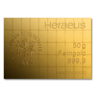 50g zlata Combibar | Heraeus